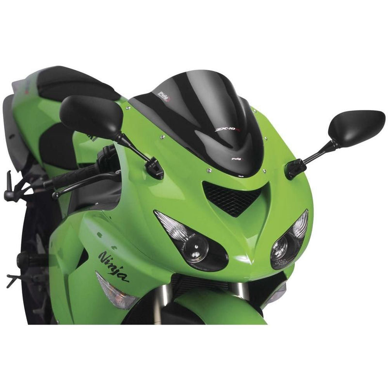 Load image into Gallery viewer, Puig Universal Windshield Racing Dark Smoke 3 mm - 4053F