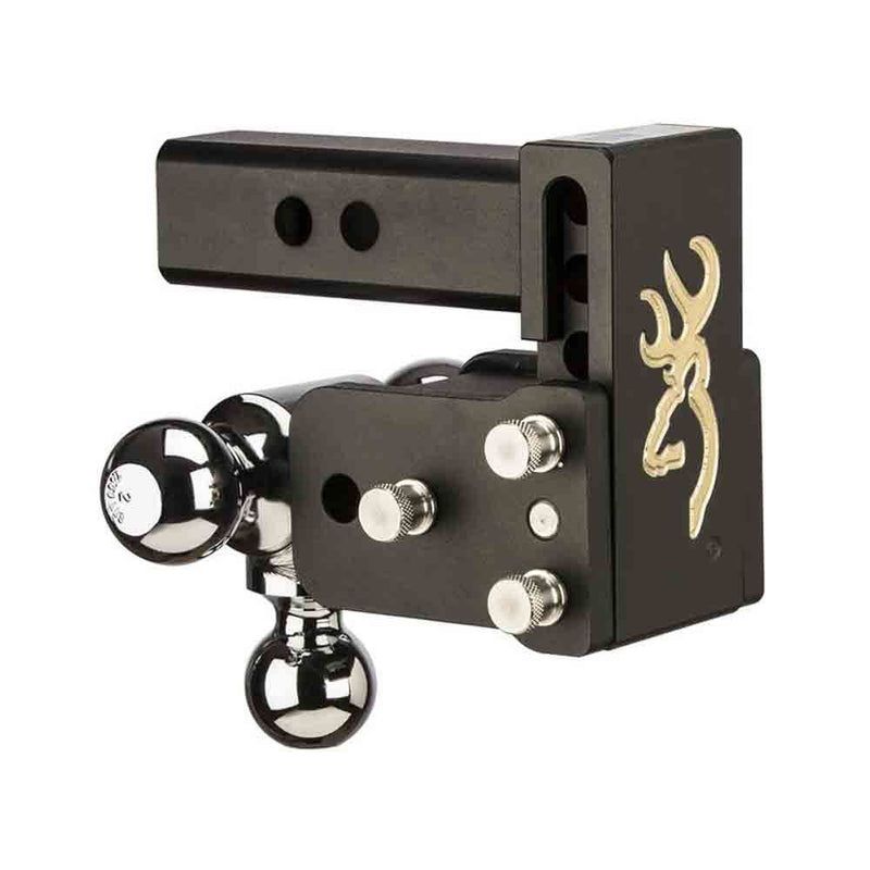 Load image into Gallery viewer, Tow & Stow Browning Edition Tri-Ball Ball Mount, 3" Drop, 1-7/8", 2" & 2-5/16" Hitch Balls, fits 2" Receiver Hitch