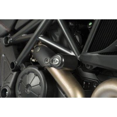 Load image into Gallery viewer, R&G Racing Black Aero Style Crash Protection Bobbins For 2011-2018 Ducati Diavel