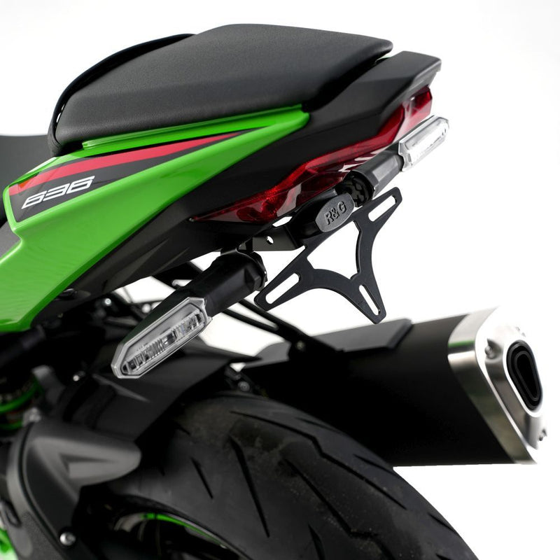 Load image into Gallery viewer, R&G Racing Black Tail Tidy License Plate Holder For 2019-2024 Kawasaki Ninja ZX6R ZX636