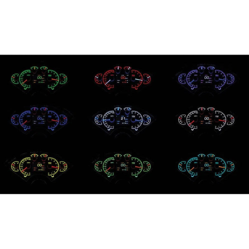 Load image into Gallery viewer, Dakota Digital 6-Piece Round HDX Analog Universal Gauge kit HDX-2060
