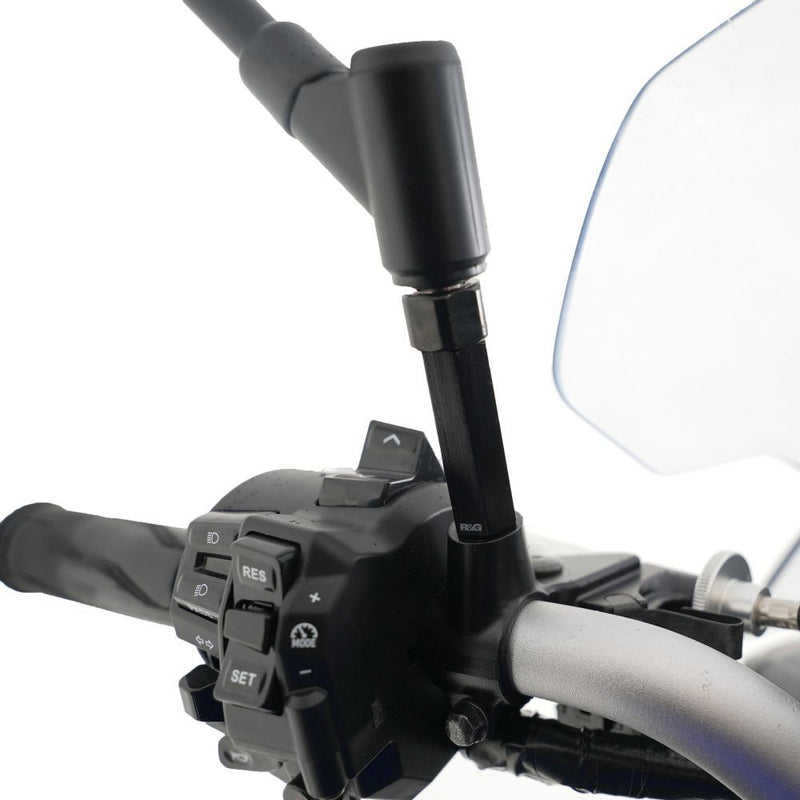 Load image into Gallery viewer, R&G Racing Black Mirror Widener Arms For 2011-2013 Aprilia Dorsoduro 1200 SMV1200