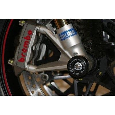 Load image into Gallery viewer, R&G Racing Black Fork Protectors For 2007-2008 Ducati 1098 S