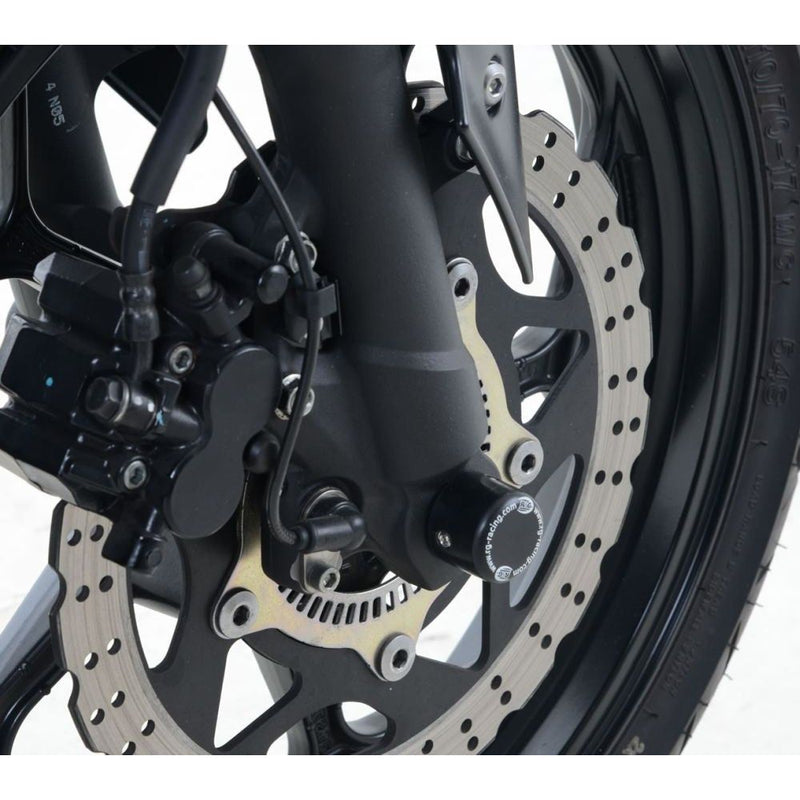 Load image into Gallery viewer, R&G Racing Black Fork Protectors For 2013-2017 Kawasaki Ninja 250
