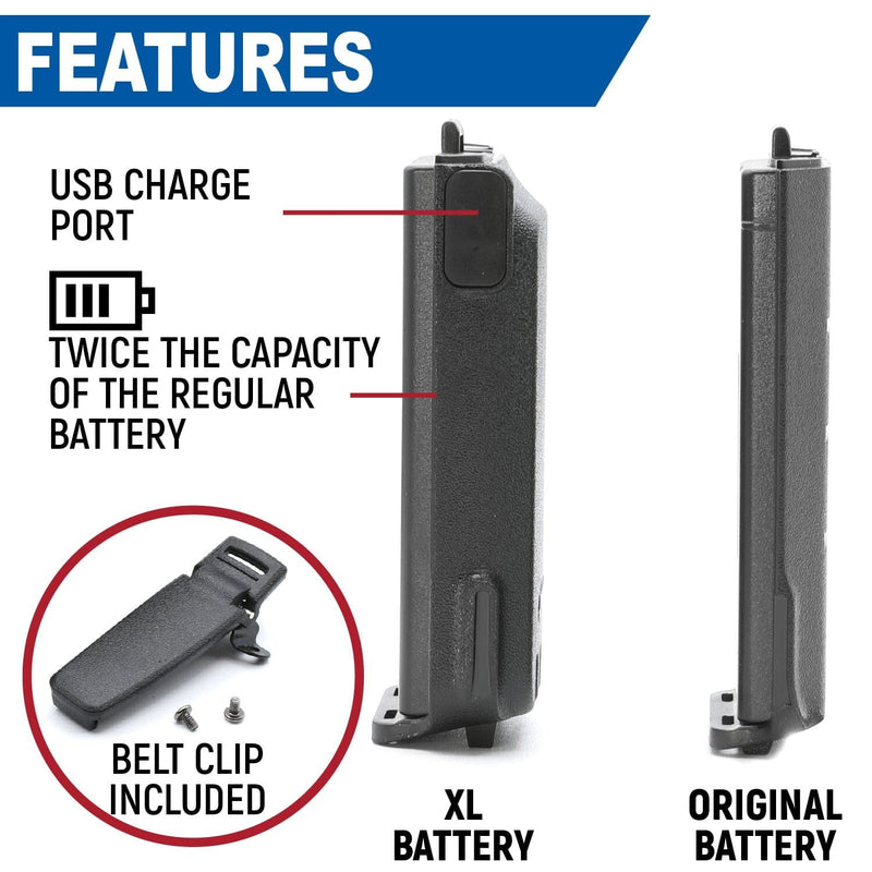 Load image into Gallery viewer, Rugged Radios RDH-16 Handheld Radio High Capacity Battery BAT-RDH16-XL
