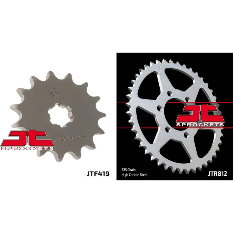 Load image into Gallery viewer, Front & Rear Sprocket Kit for SUZUKI TS250 K,L,M 73-75 JT Sprockets