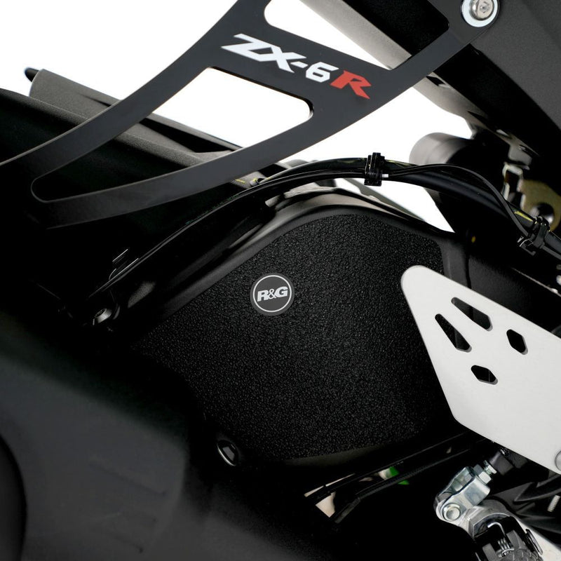 Load image into Gallery viewer, R&G Racing Black Boot Guard Kit For 2019-2024 Kawasaki Ninja ZX6R ZX636