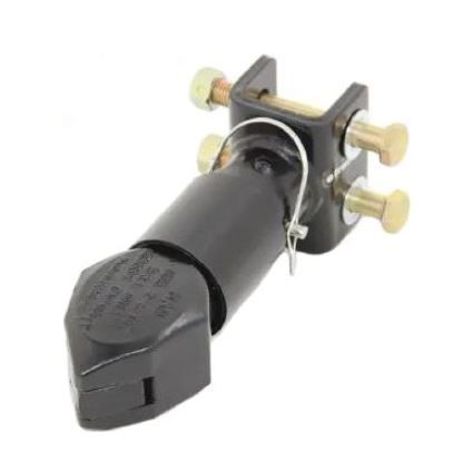 Load image into Gallery viewer, Cast Head Sleeve Lock Adjustable Channel Coupler for 2-5/16" Ball - 12,000 lbs. Tow Capacity