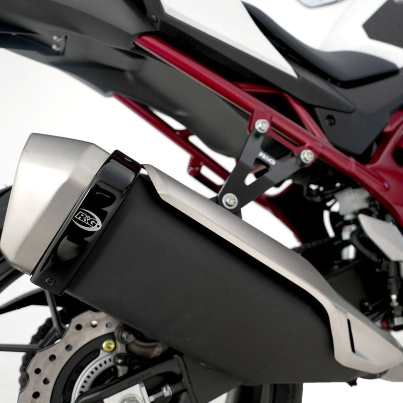 Load image into Gallery viewer, R&G Racing Black Exhaust Protector For 2013-2018 Aprilia Caponord 1200