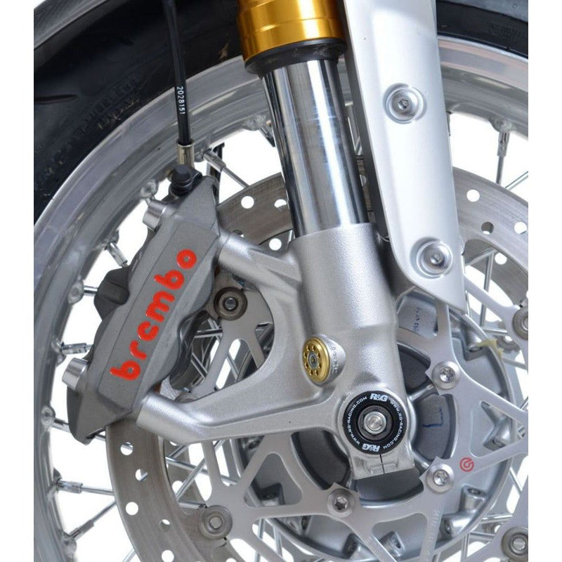Load image into Gallery viewer, R&G Racing Black Fork Protectors For 2019-2020 Triumph Speed Twin 1200