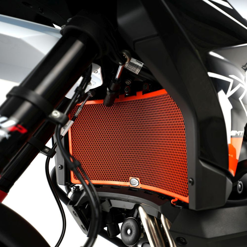 Load image into Gallery viewer, R&G Racing Black Aluminum Radiator Guard For 2019-2022 KTM 790 Adventure