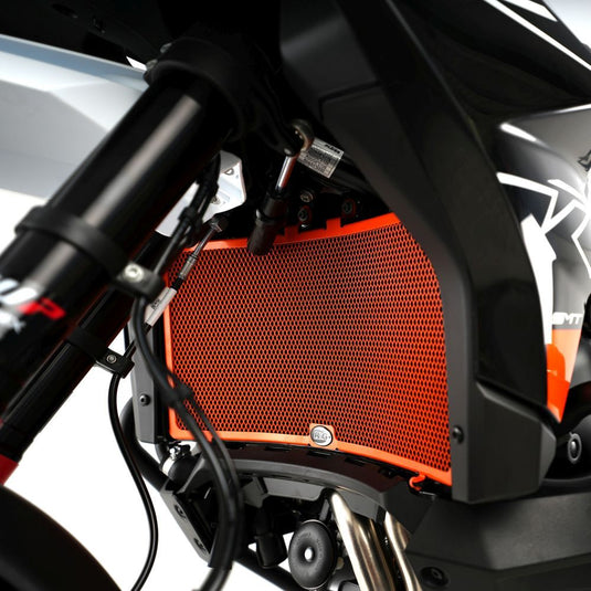 R&G Racing Black Aluminum Radiator Guard For 2019-2022 KTM 790 Adventure