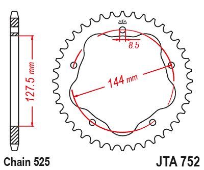Load image into Gallery viewer, JT Sprockets Rear Racelite Aluminum Race Sprocket Black 36 Tooth 36T 525 Chain