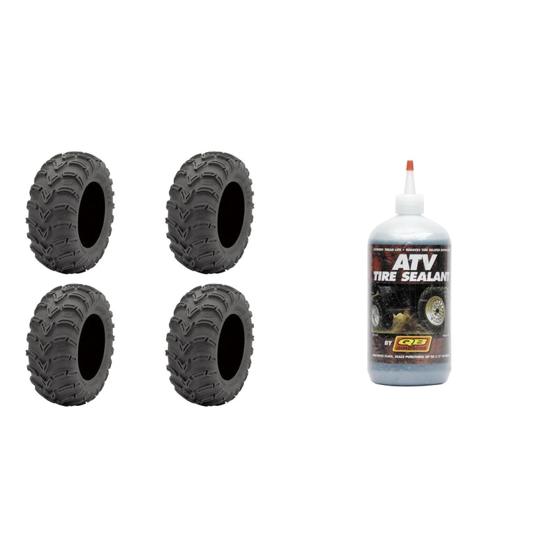 Load image into Gallery viewer, Set of 4 ATV ITP Tires (Mud Lite AT 24x9-11 Front/Rear) with QUADBOSS Sealant