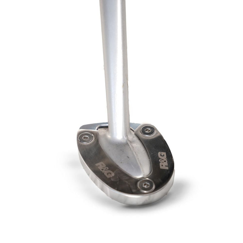 Load image into Gallery viewer, R&G Racing Silver Kickstand Shoe For 2006-2012 Triumph Daytona 675