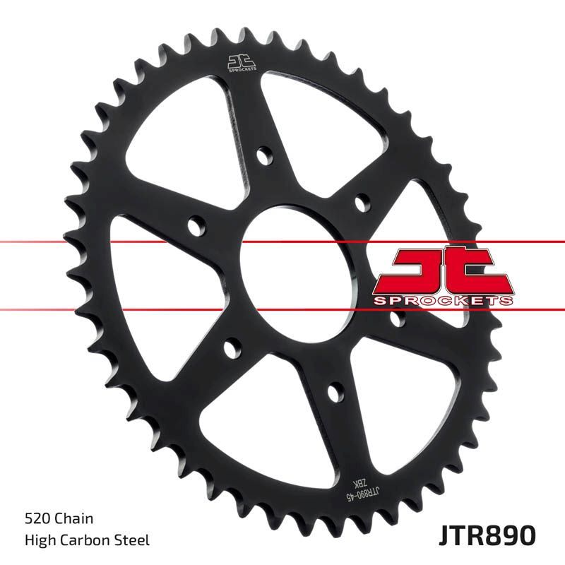 Load image into Gallery viewer, JT Sprockets Front Steel Sprocket 45 Tooth 45T 520 Chain JTR890.45zbk