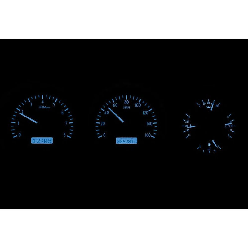 Load image into Gallery viewer, Dakota Digital 1981-1993 Dodge Full-size Truck/Ramchargers VHX Silver Blue Display Gauge Kit VHX-81D-PU-S-B