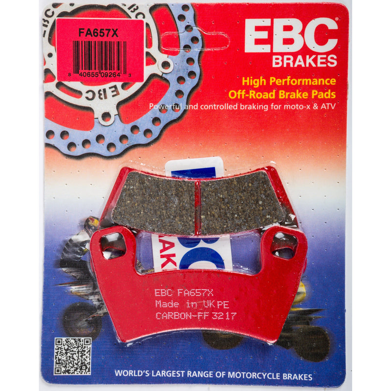 Load image into Gallery viewer, EBC 1 Pair Performance X-Series Carbon Brake Pads MPN FA657X