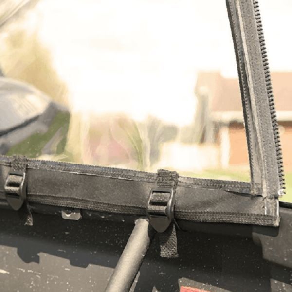 Load image into Gallery viewer, Falcon Ridge Black Canvas Upper Doors With Zipper For Can-Am Maverick 2017-2021