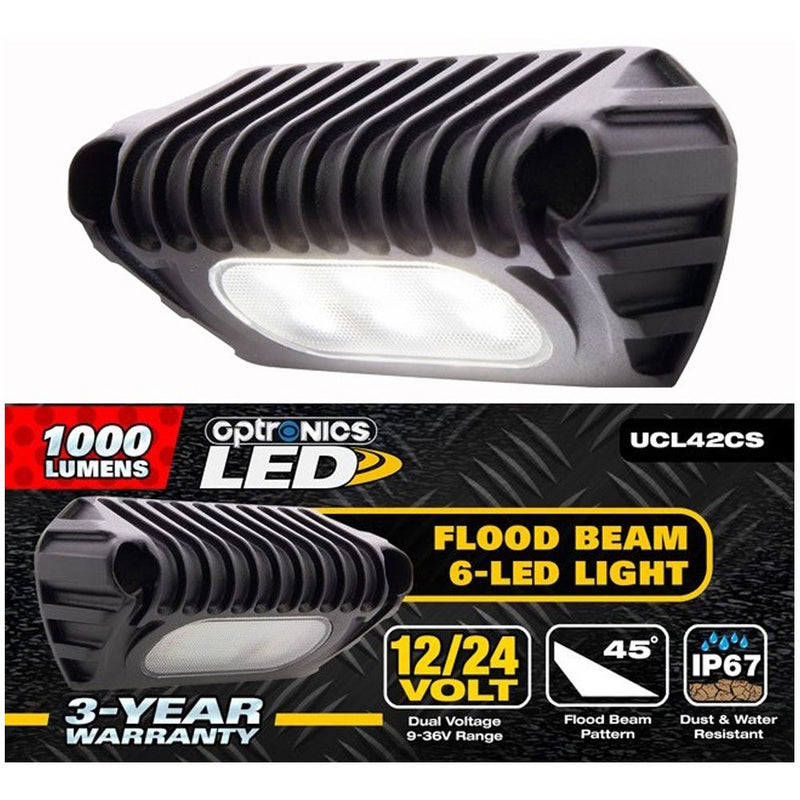 Load image into Gallery viewer, LED Low Profile Exterior Flood Light, Angled Beam, Hard Wired, 12-24V