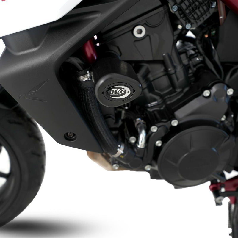 Load image into Gallery viewer, R&G Racing Black Aero Style Crash Protection Bobbins For 2023-2024 Honda CB750 HORNET