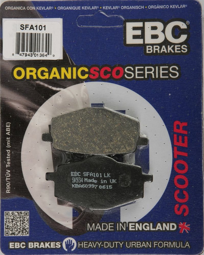 Load image into Gallery viewer, EBC 1 Pair Premium SFA Organic OE Replacement Brake Pads For Yamaha Vino 125 YJ125 2004-2009