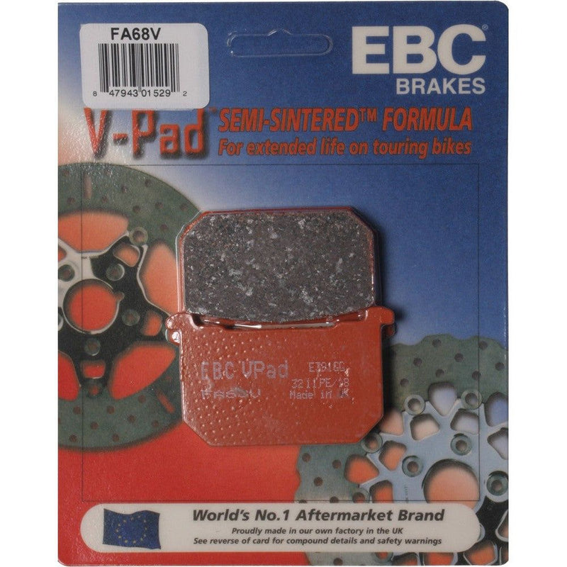 Load image into Gallery viewer, EBC 1 Pair V-Pad Semi-Sintered Touring Brake Pads MPN FA68V