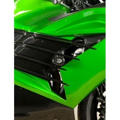 Load image into Gallery viewer, R&G Racing Black Aero Style Crash Protectors For 2012-2019 Kawasaki Ninja ZX14 ZX1400A