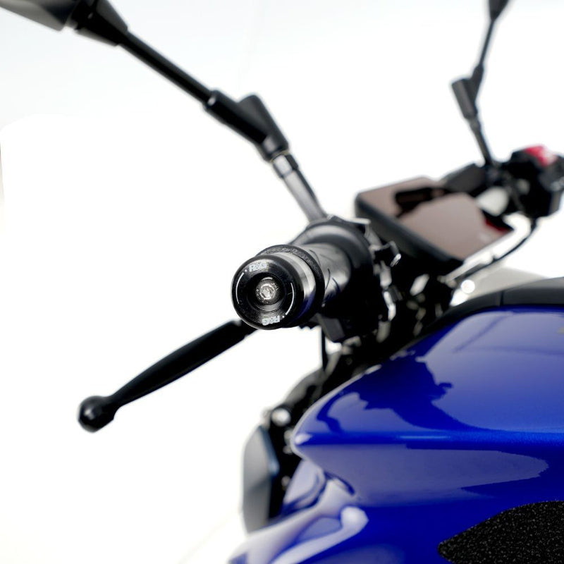 Load image into Gallery viewer, R&G Racing Black Bar End Sliders For 2014-2024 Yamaha MT-07 FZ-07