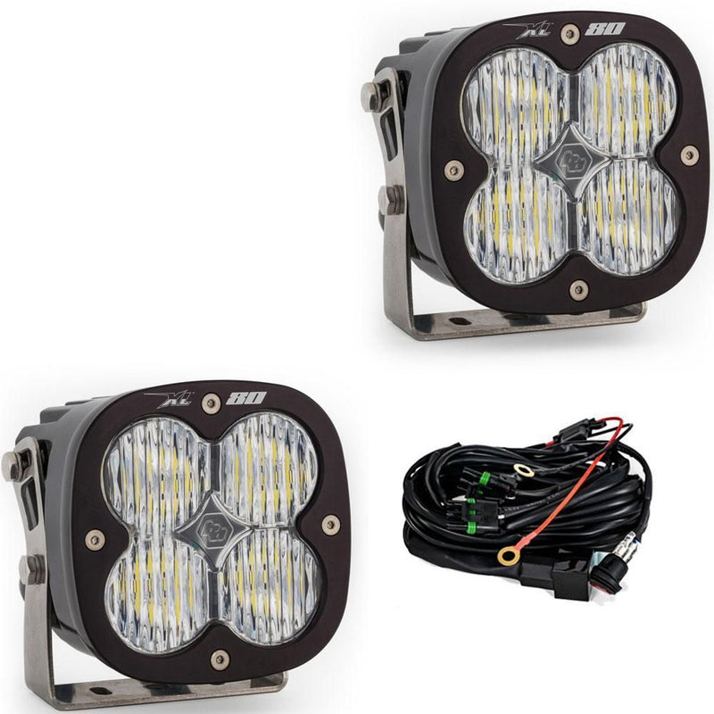 Load image into Gallery viewer, Baja Designs Auxiliary LED Light Pod Pair XL80 Series Wide Cornering Pattern Clear Lens Universal 677805