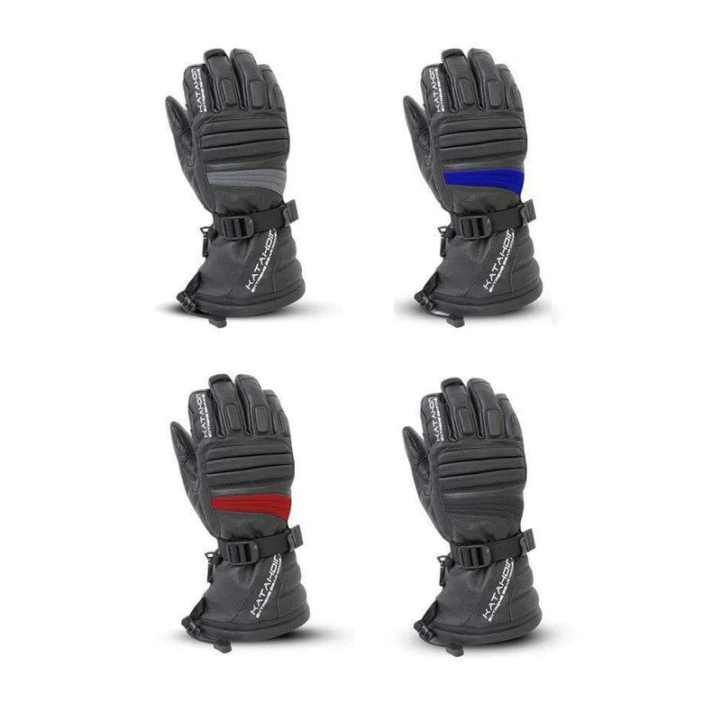 Load image into Gallery viewer, Katahdin Gear Torque Leather Snowmobile Winter Gloves - Pair