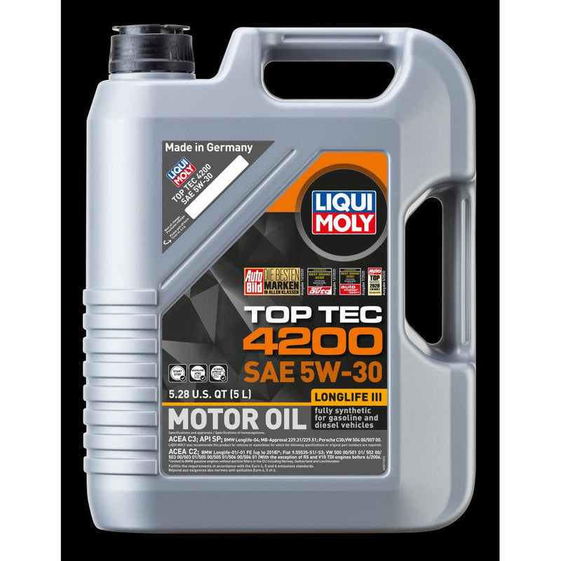 Load image into Gallery viewer, Liqui Moly 5L Top Tec 4200 New Generation SAE 5W30 Motor Oil 2011