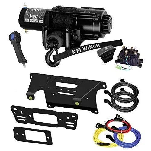 Load image into Gallery viewer, 5000 lb KFI Assault Winch Combo Synthetic Polaris Ranger 2013-2018 XP900 XP 900