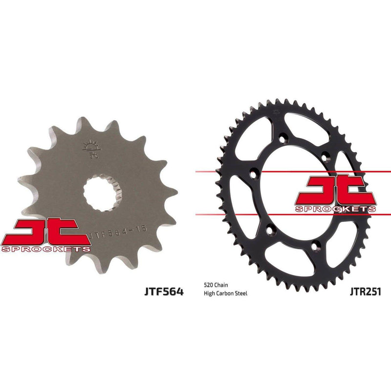 Load image into Gallery viewer, Front & Rear Sprocket Kit for YAMAHA YZ125 P,R,S-5XE2 02-04 JT Sprockets