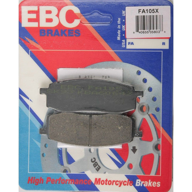 Load image into Gallery viewer, EBC 1 Pair Performance X-Series Carbon Brake Pads MPN FA105X