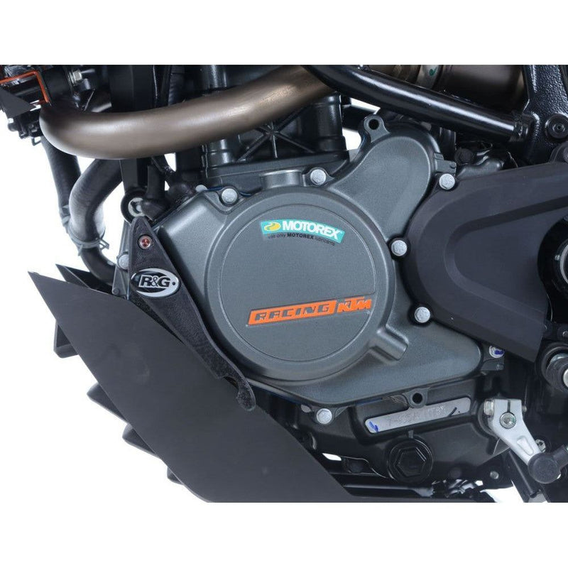 Load image into Gallery viewer, R&G Racing Black Engine Case Sliders LHS For 2021-2023 Husqvarna 125 Svartpilen
