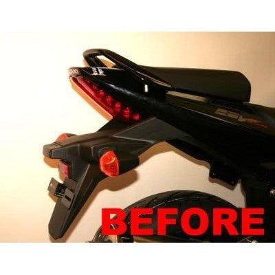 Load image into Gallery viewer, R&G Racing Black Tail Tidy License Plate Holder For 2007-2012 Suzuki SV650 Bikini