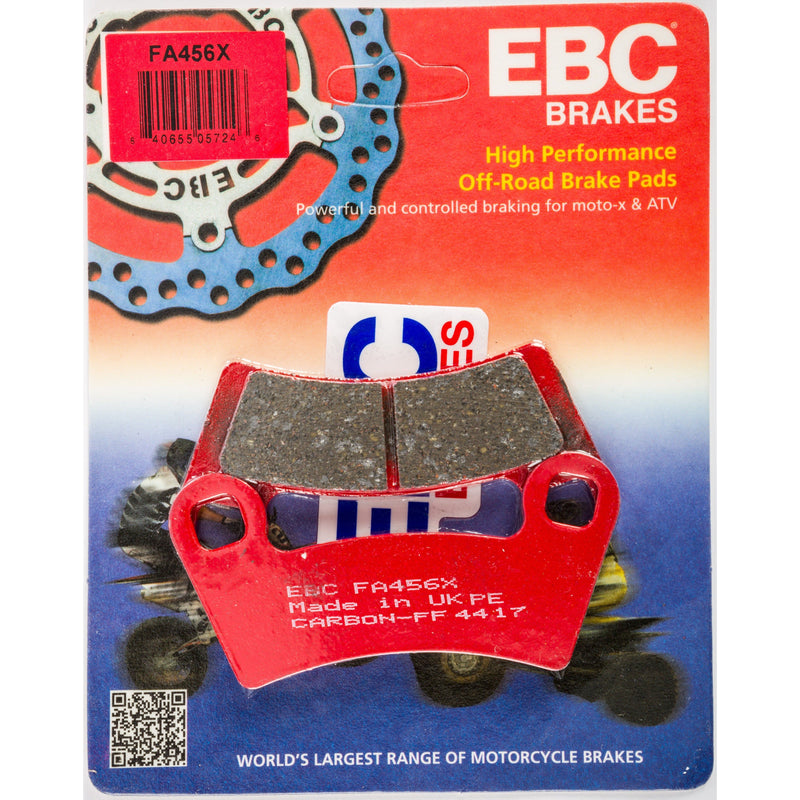 Load image into Gallery viewer, EBC 1 Pair Performance X-Series Carbon Brake Pads MPN FA456X