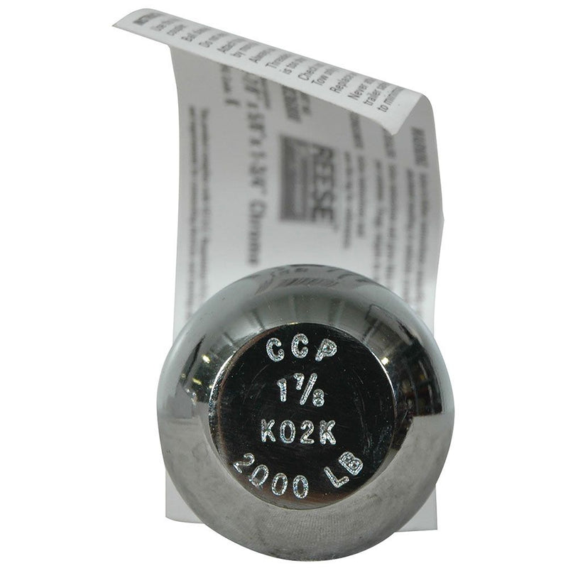 Load image into Gallery viewer, Garden Tractor 1-7/8 Inch Hitch Ball, 2,000 lbs. Capacity, 5/8 in. Shank Dia, 1-3/4 in. Shank Length, Chrome