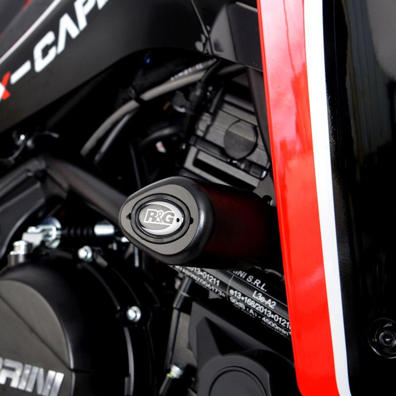 Load image into Gallery viewer, R&G Racing Black Aero Style Crash Protection Bobbins For 2023-2024 Moto Morini X-Cape 649