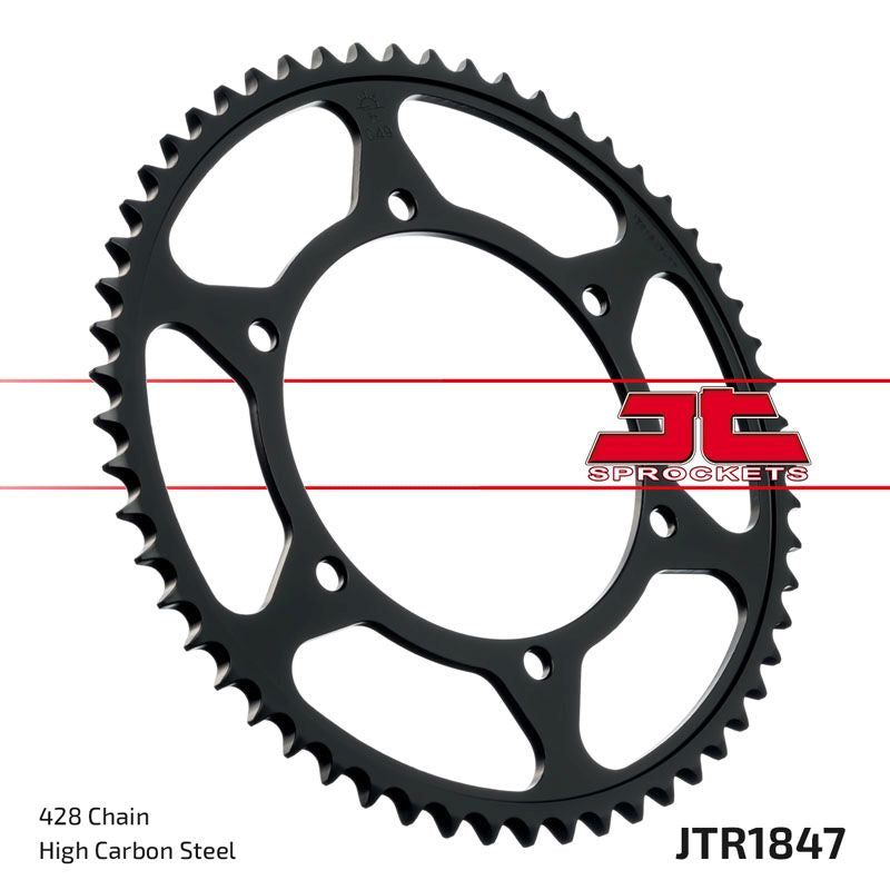 Load image into Gallery viewer, JT Sprockets Rear Steel Sprocket 51 Tooth 51T 428 Chain JTR1847.51