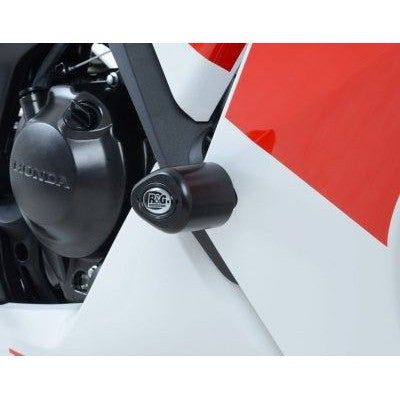 Load image into Gallery viewer, R&G Racing White Aero Style Crash Protectors For 2014-2020 Honda CBR300R
