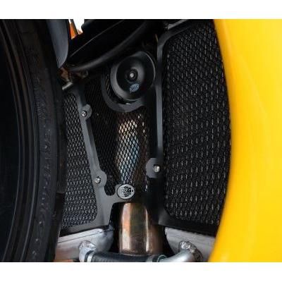 Load image into Gallery viewer, R&G Racing Black Aluminum Radiator Guard RAD0180BK