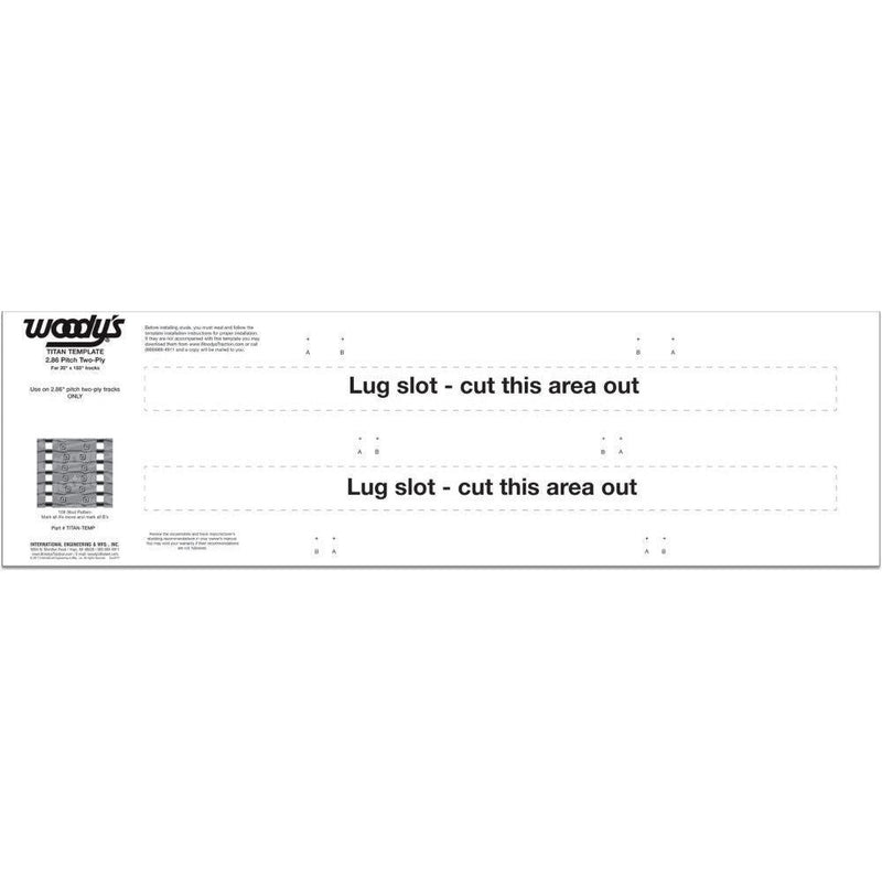 Load image into Gallery viewer, Woodys Titan Studding Template - TITAN-TEMP