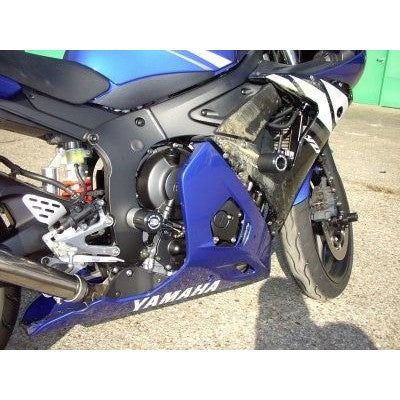 Load image into Gallery viewer, R&G Racing Black Fork Protectors For 2003-2004 Yamaha YZF R6 FP0014BK