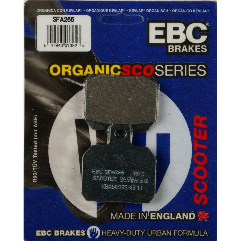 Load image into Gallery viewer, EBC 1 Pair Premium SFA Organic OE Replacement Brake Pads MPN SFA266