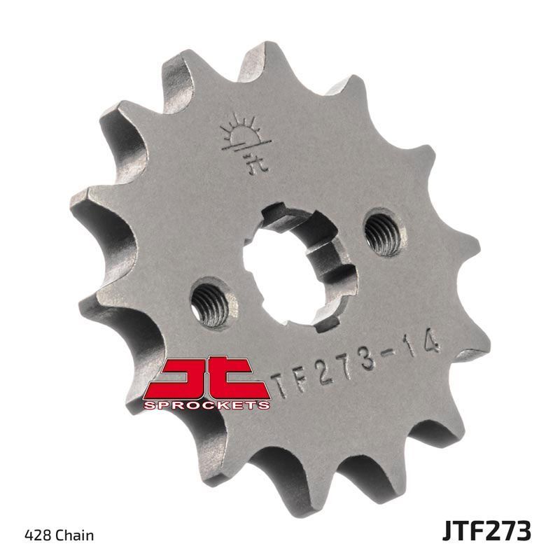 Load image into Gallery viewer, JT Sprockets Front Steel Sprocket 14 Tooth 14T 428 Chain For Honda Trail 125 CT125A Hunter cub 2021-2022 JTF273.14