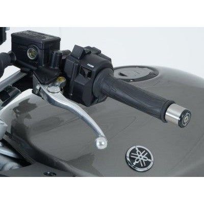 Load image into Gallery viewer, R&G Racing Black Bar End Sliders For 2013-2016 Triumph Street Triple 675