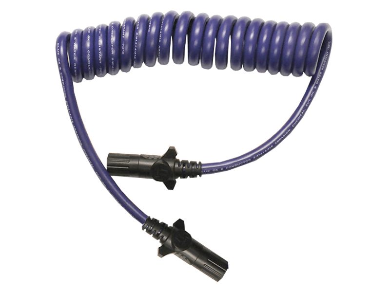 Load image into Gallery viewer, Blue Ox BX8862 6-Round to 6-Round Electrical Coiled Cable Extension