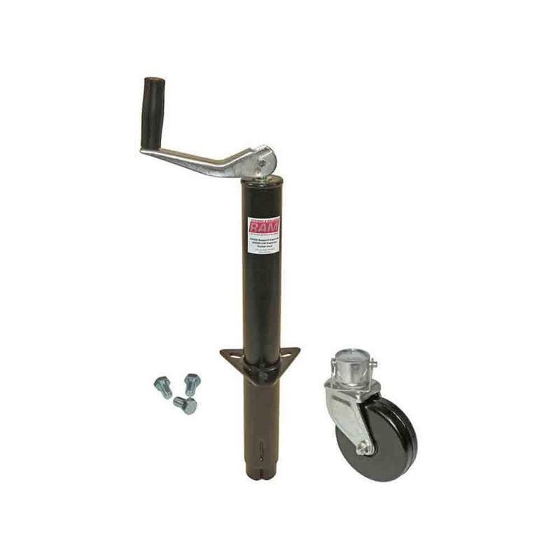 Load image into Gallery viewer, A-Frame Trailer Jack with Wheel and Mounting Hardware - 2,000 lb.